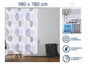 Шторка для ванной, 12 колец в комплекте, 180x180 см, Harmony, блики, Perfecto Linea 36-118017