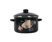 Кастрюля PRIMA COLLECTION Черный трюфель 2,0л в инд. коробке Эмаль ООО PC101BT20