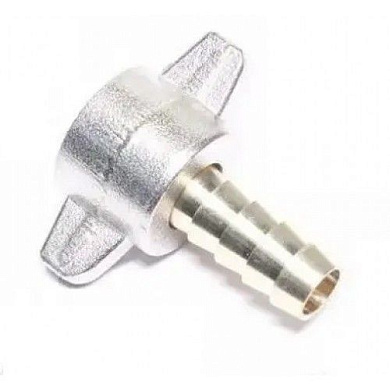 Соединитель, внутр. резьба 3/8"-"елочка" 8 мм, для шланга подкачки, латунь H-D HD-0838