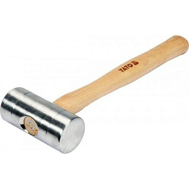 Молоток алюминиевый с деревянной ручкой 580гр, 50 мм Yato YT-45282