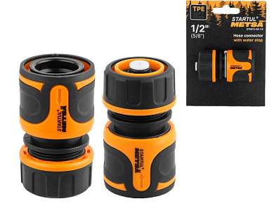 Муфта быстросъемная 1/2"5/8" с автостоп. STARTUL METSA ST6013-06-1/2