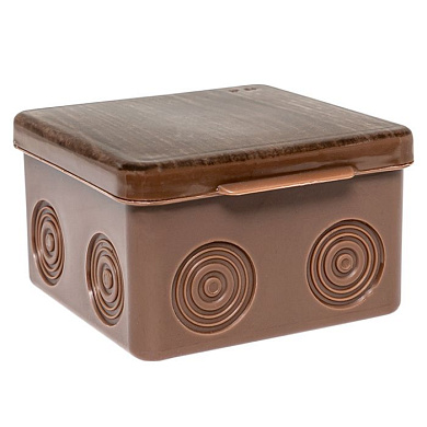 Коробка распределительная КМР-030-035 пылевлагозащищенная без мембранных вводов (80х80х50) тёмное дерево EKF PROxima plc-kmr-030-035-t