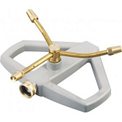 Распылитель для полива вращающийся трехрожковый латунный стационарный Zn H-D HD-G2406