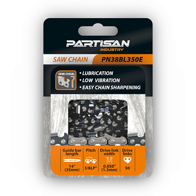 Цепь пильная PARTISAN PN38BL350E