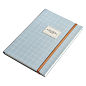 Ежедневник недатированный InFolio "Care", A5, 192 страницы, линованный, голубой