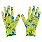 Перчатки садовые из полиэстера с нитрильным обливом, зеленые, L Palisad 67743