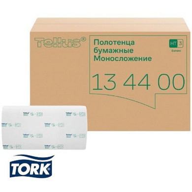Полотенца бумажные Tellus Синглфолд Баланс, листовые, 1 слой, 250 листов, H3