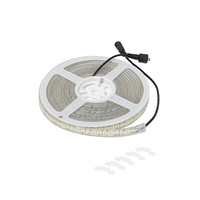 Лента светодиодная термостойкая, подводная 14,4W/m, 24V, 13мм, 2835, 240 д/м, IP68, теплый белый, 3000К, 5м, AKS 115341