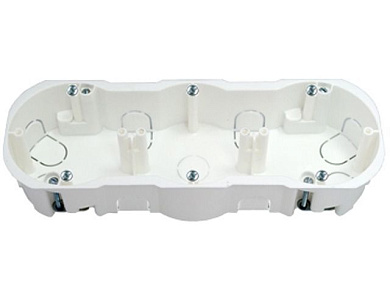 Коробка распаечная (монтажная) КМ-220 исп.1 (Для гипсокартона.Комплектуется саморезами. 217х76х45,5 мм) Bylectrica К-220 исп.1