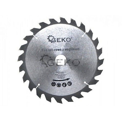 Диск пильный с напаянными зубцами из твердых сплавов 160х32х24T Geko G00126