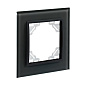 Минск Рамка 1-местная стеклянная черная EKF Basic ERM-G-401-70