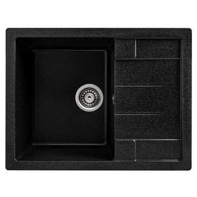 Мойка кухонная из мраморной крошки, черный, B22-22 Gerhans