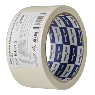Лента малярная бумажная, 48ммx20м Klebeb?nder (K4820S) 115 мкн, в и/у
