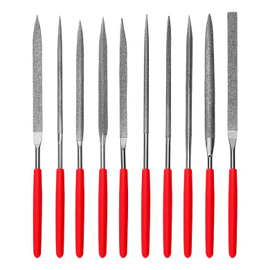 Набор надфилей алмазных 140 х 70 х 3 мм, 10 шт. Matrix Master 15835