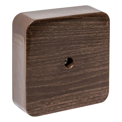 Коробка разветвительная KMP-030-030 (75х75х26) тёмное дерево EKF PROxima plc-kmr-030-030-t