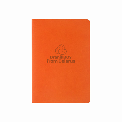 Блокнот "DranikBOY from Belarus", А5, 150х210 мм, 60 листов, в клетку, оранжевый