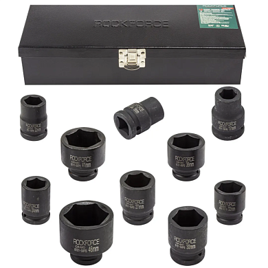 Набор головок ударных 17-46 мм 3/4'' 6-гр 10 пр RockForce RF-6101-5MPB