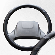 Оплетка экокожа L Top- Черная SKYWAY S01102294