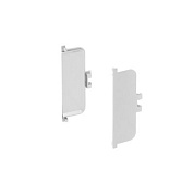 Комплект заглушек металлич. внутр. к профилю Gola, C-образных, левая+правая, серебро AKS 118193