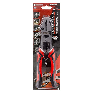 Плоскогубцы комбинированные многофункциональные 220 мм ForceKraft FK-611L215