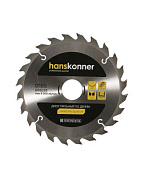 Диск пильный 165×20×2.2 мм, 24 зуба, по дереву, Hanskonner H9022-165-30/20-24