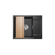 Мойка кварцевая, прямоугольная, GR-6202 Estetica, 620*500мм, турмалин, Granula 108173