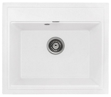 Мойка кухонная из мраморной крошки, белый, A12-18 Gerhans
