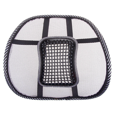 Поддержка под спину анатомическая массажная Support-04 полиэстер/пластик черный SKYWAY S10201005