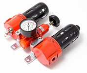 Блок подготовки воздуха 1/4'', фильтр 55 мл 5Мк, регулятор, маслодобавитель 80мл, 2200л/мин RockForce RF-700-14