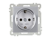 Розетка 1-ая, скрытая, с/з серебро, ELITRA, 16 A, 250 V, IP 20 Mutlusan 2270 600 0292