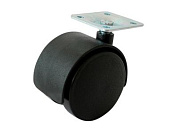 Опора колёсная d50 мм на площадке без фиксатора, пластмасса Starfix SMF-10193