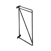 Полкодержатель мет. KOMBO 166*400 черный AKS 71063