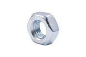 Гайка шестигранная белый цинк AKS