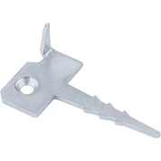 Крепление террасной доски Ключ (Кляммер), 2 мм, 60ммх30 мм, цинк Россия Сибртех 46557