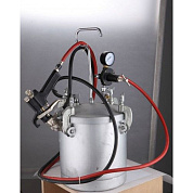 Красконагнетательный бак 10л. с краскопультом 1.8 мм и шлангом H-D PT-2