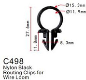 Клипса для крепления внутренней обшивки а/м универсальная пластиковая, 100 шт Forsage C0498(universal)