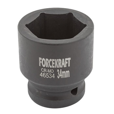 Ударная торцевая головка 34 мм. 6-гр. 3/4'' ForceKraft FK-46534