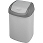 Урна для мусора 14л, пластик, с крышкой, серый