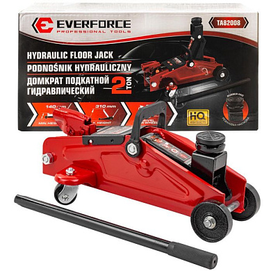 Домкрат подкатной гидравлический 2 т, 140 -310 мм EVERFORCE EF-TA82008