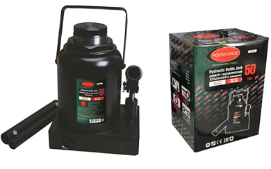 Домкрат бутылочный 50 т с клапаном, 260-480 мм RockForce RF-T95004