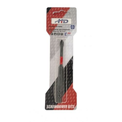 Бита крестообразная PH2х100 мм ударная 1/4" S2 H-D HD-0485B