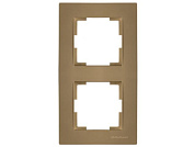 Рамка 2-ая вертикальная золотая, RITA, Mutlusan 2220 800 2280