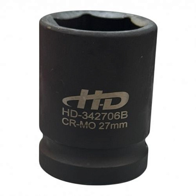 Головка торцевая ударная 3/4" 6гр. 27 мм L54 мм CrMo H-D HD-342706B