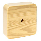 Коробка разветвительная КМР-030-030кг (75х75х26) с клеммником светлое дерево EKF PROxima plc-kmr-030-030kg-s