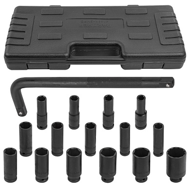 Набор инструментов ударных 1/2'' 15+1пр. 6-гр. Partner PA-4166A-5MPB