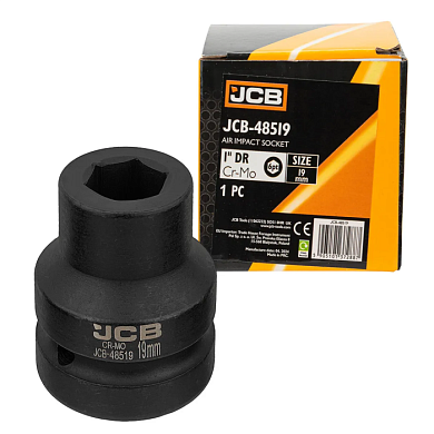 Головка ударная 19 мм 6-гр 1'' JCB JCB-48519