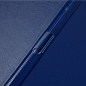 Планшет открывающийся с зажимом, A4, винил, синий