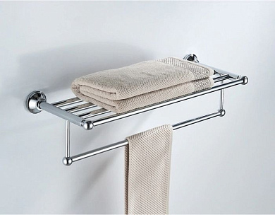 Полотенцедержатель-полка, сталь, хром Ledeme L810