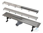 Водоотводящий желоб с двойной решеткой, Alcaplast APZ13-DOUBLE-750