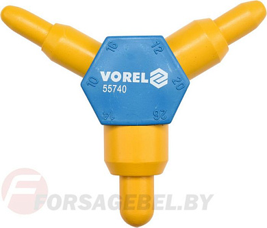 Калибратор пластиковый d10x16, d12х20, d14х26 мм Vorel 55740